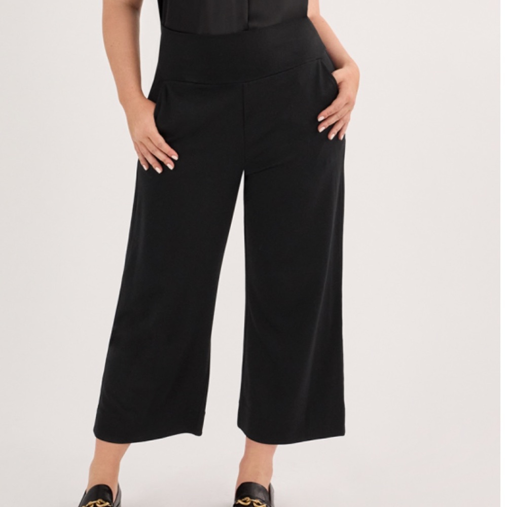 CAbi Classic Black Wide Leg Pants